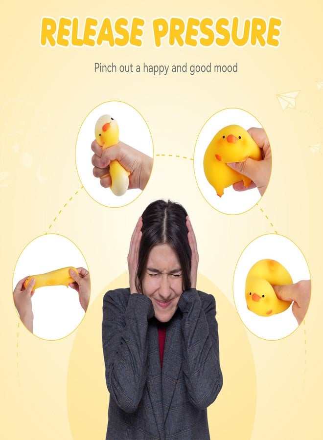 AiSiXin Duck Squishy Stress Balls for Kids and Adults, Dough Ball,Squishy Toys, Squeeze Sensory Toys, Animal Squeeze Stress Balls Fidget Toys for Anxiety Relief, Stress Ball for Autism ADD/ADHD - Image 4